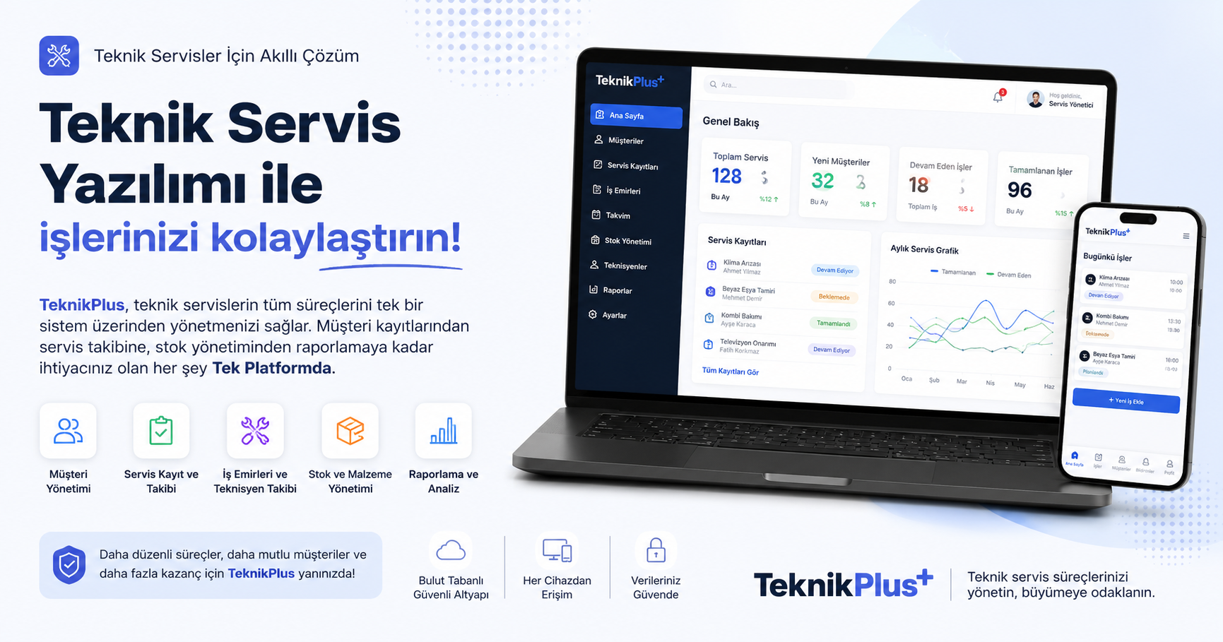 Teknik Servis Yazılımı TeknikPlus