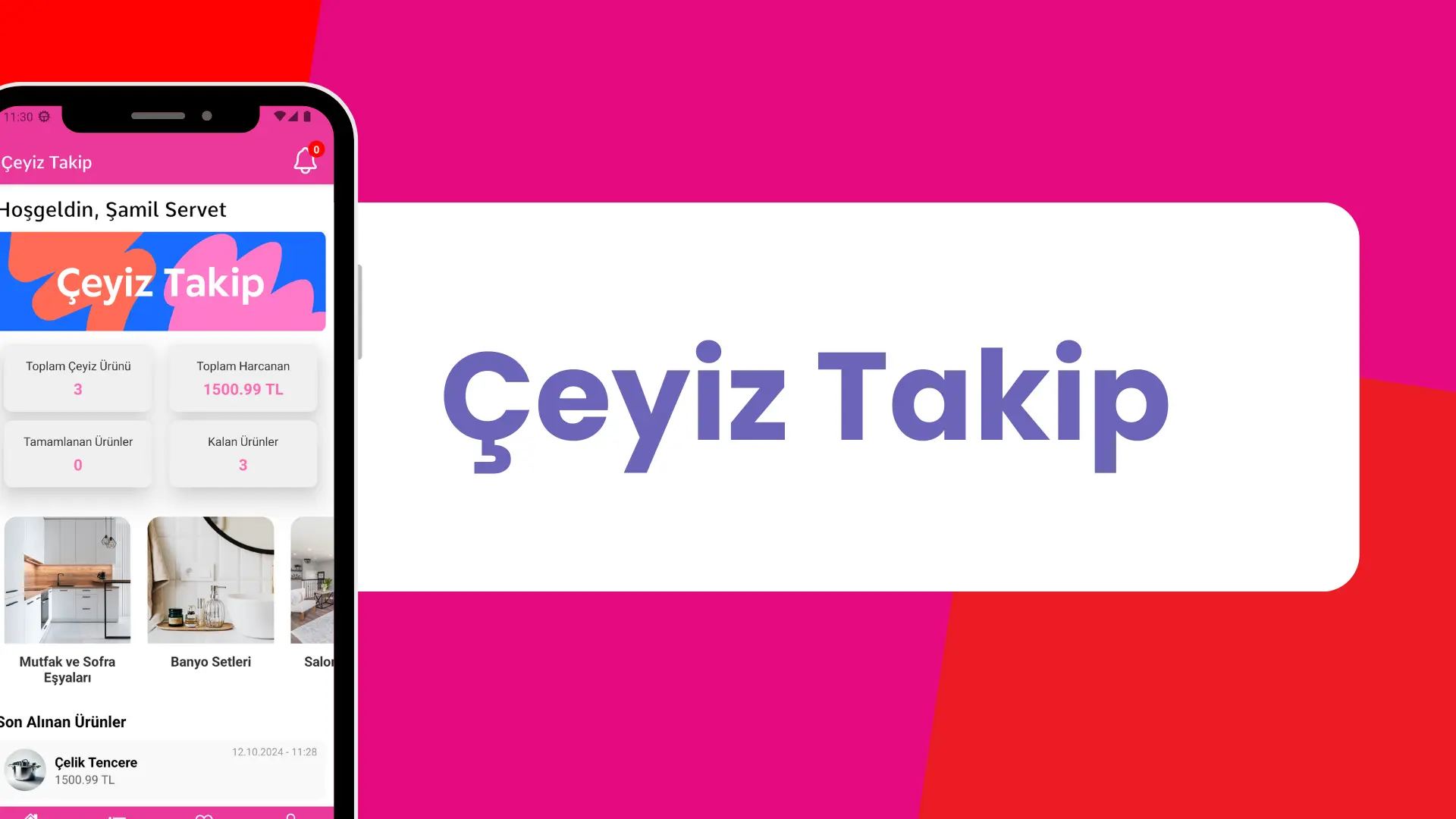 Çeyiz Takip: Yeni Nesil Çeyiz Planlama Uygulaması